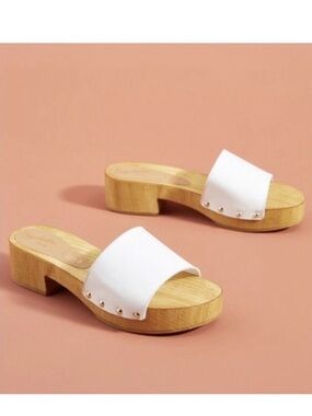 Seychelles women’s good spirits heeled clogs Platform wood sandals size 6.5 GUC